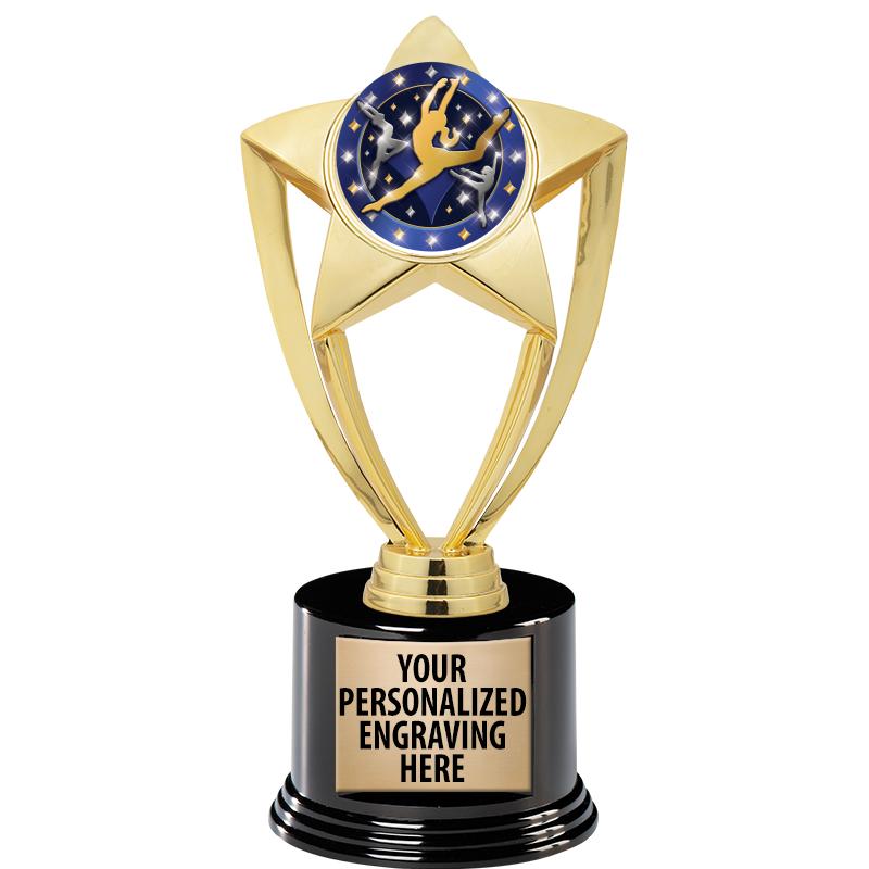 GOLD STAR INSERT TR W/BLK BASE