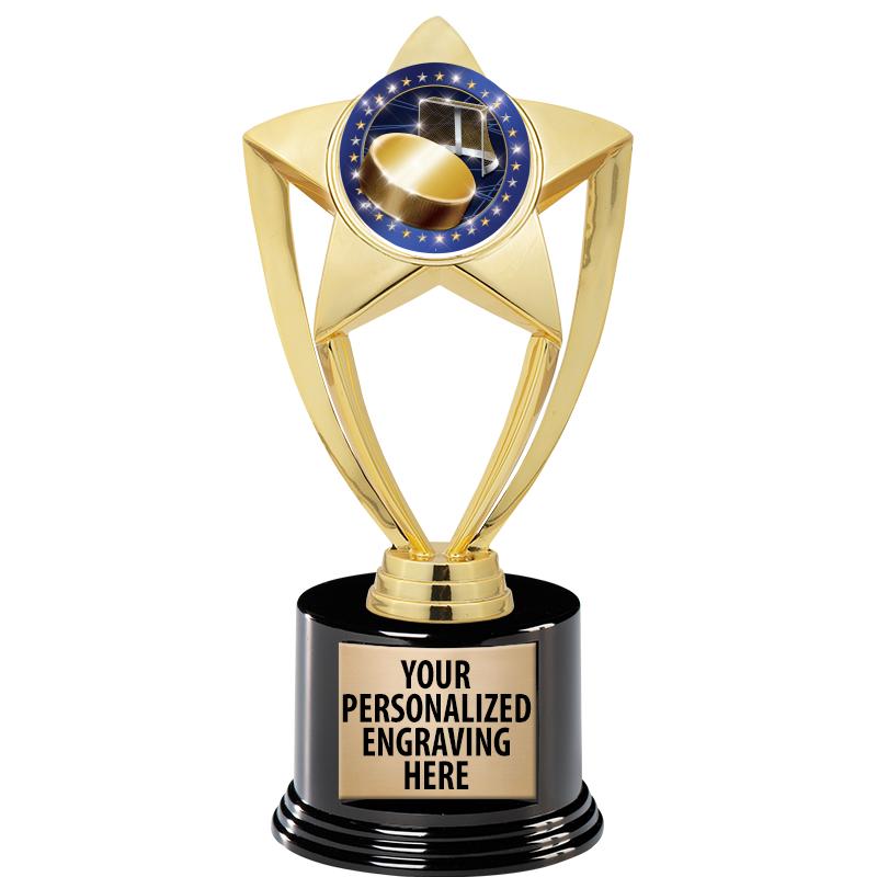 GOLD STAR INSERT TR W/BLK BASE