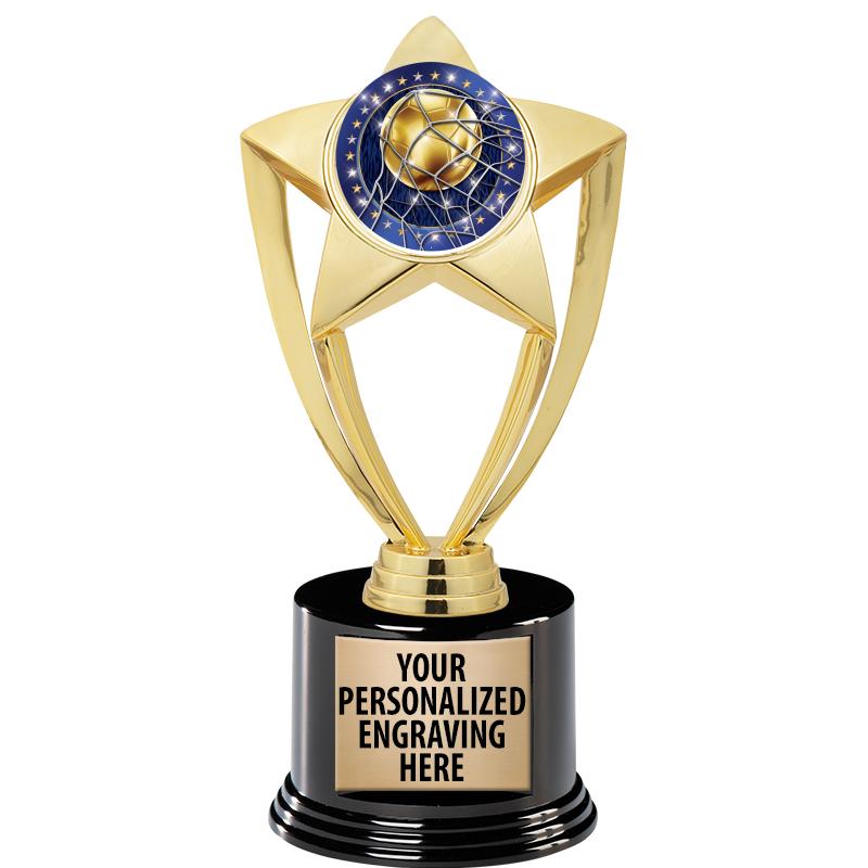 GOLD STAR INSERT TR W/BLK BASE