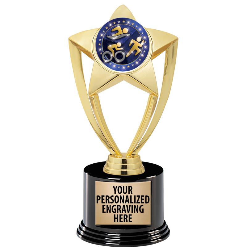 GOLD STAR INSERT TR W/BLK BASE