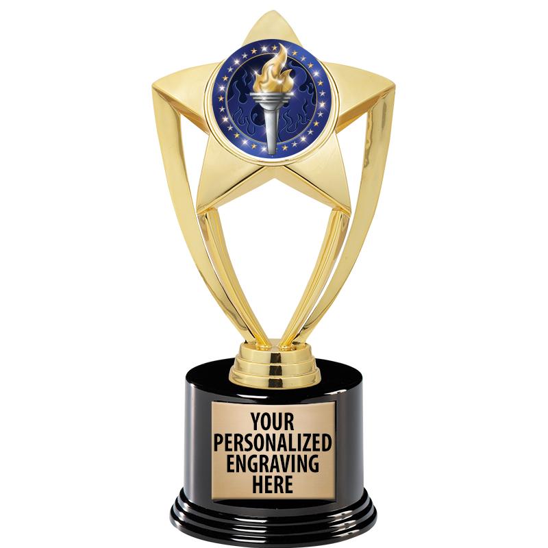 GOLD STAR INSERT TR W/BLK BASE