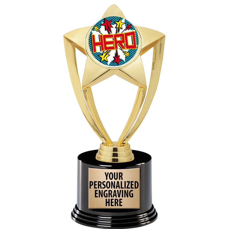 GOLD STAR INSERT TR W/BLK BASE