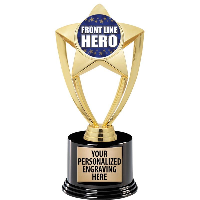 GOLD STAR INSERT TR W/BLK BASE