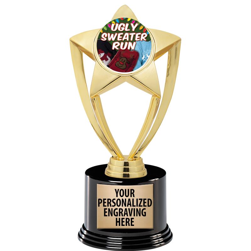 GOLD STAR INSERT TR W/BLK BASE