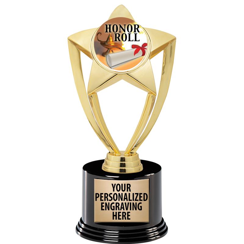 GOLD STAR INSERT TR W/BLK BASE