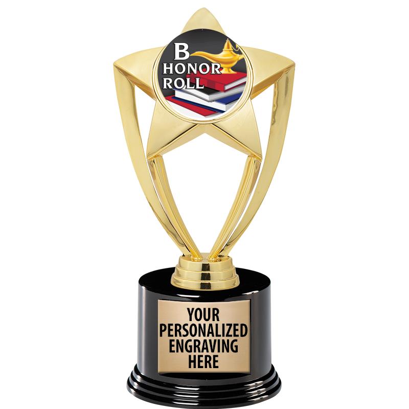 GOLD STAR INSERT TR W/BLK BASE