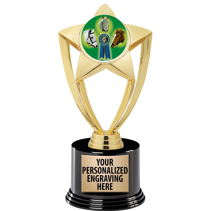 GOLD STAR INSERT TR W/BLK BASE