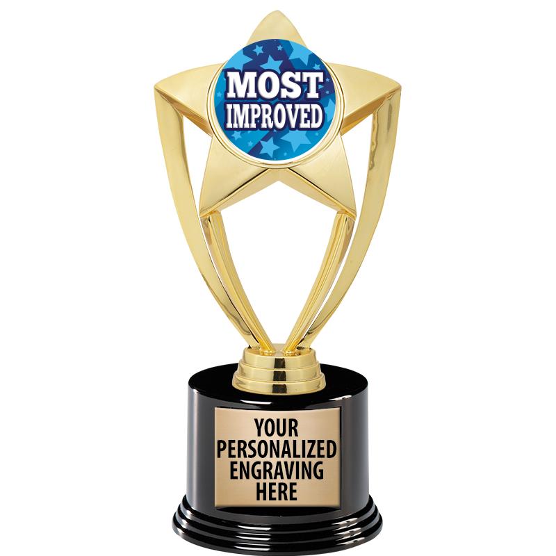 GOLD STAR INSERT TR W/BLK BASE