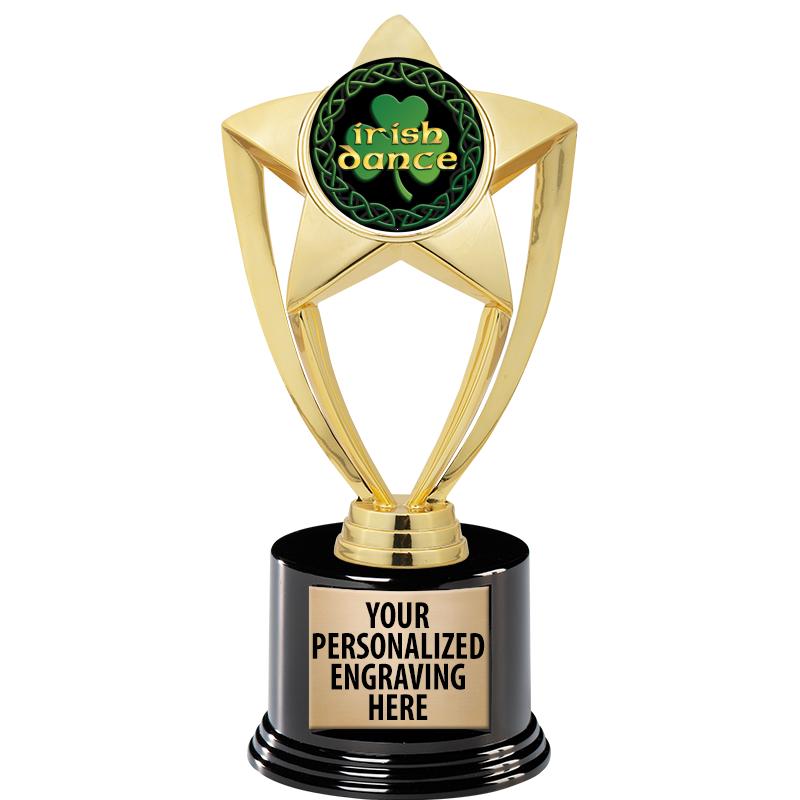 GOLD STAR INSERT TR W/BLK BASE