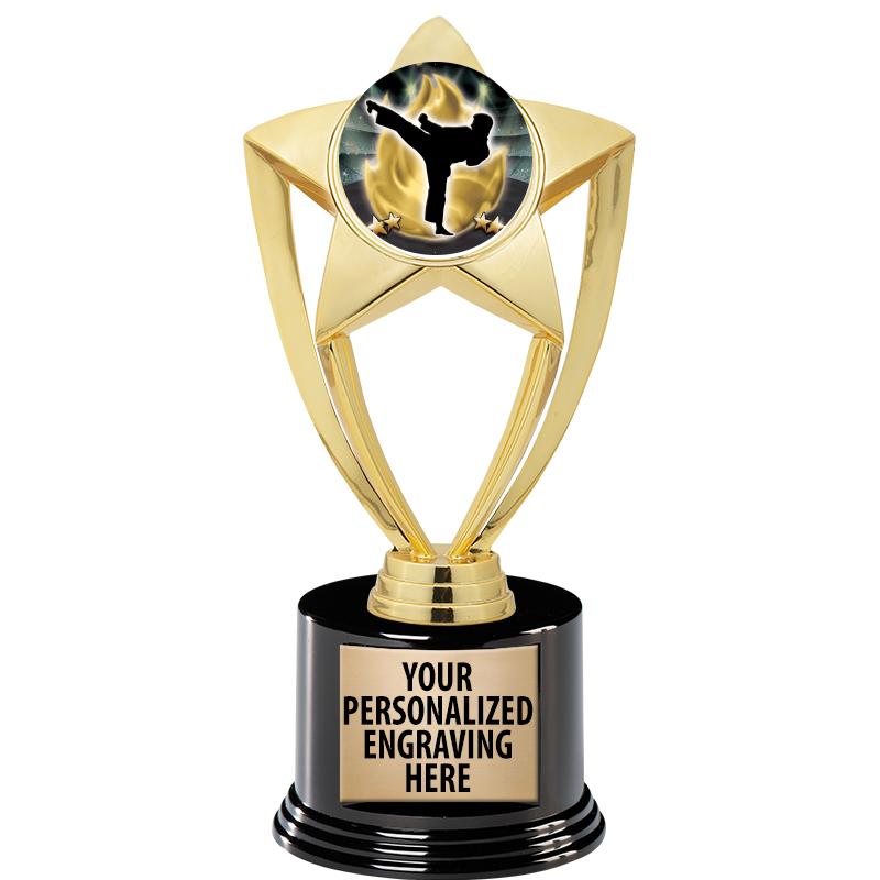 GOLD STAR INSERT TR W/BLK BASE