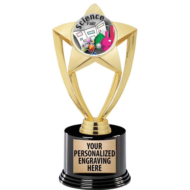 GOLD STAR INSERT TR W/BLK BASE