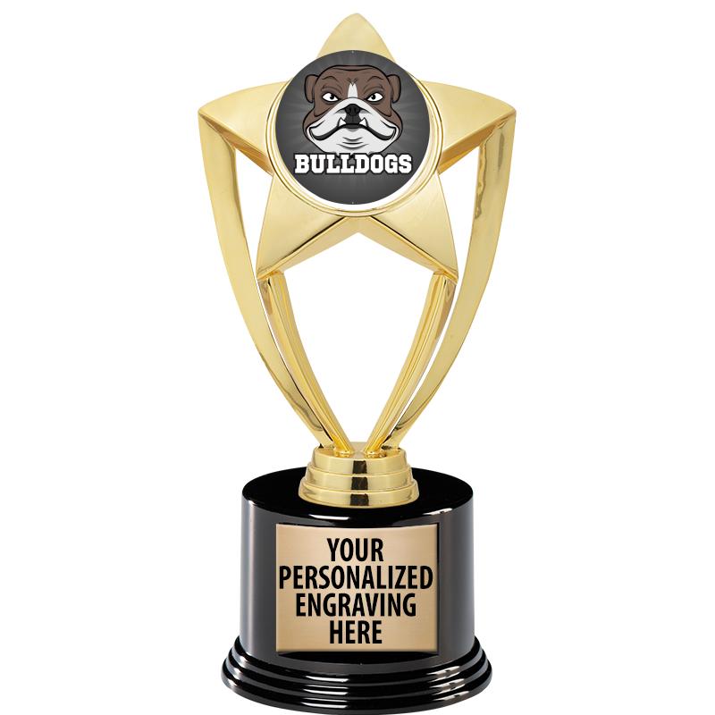 GOLD STAR INSERT TR W/BLK BASE