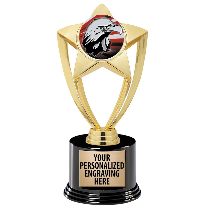 GOLD STAR INSERT TR W/BLK BASE