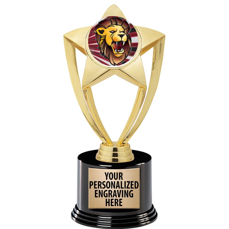 GOLD STAR INSERT TR W/BLK BASE