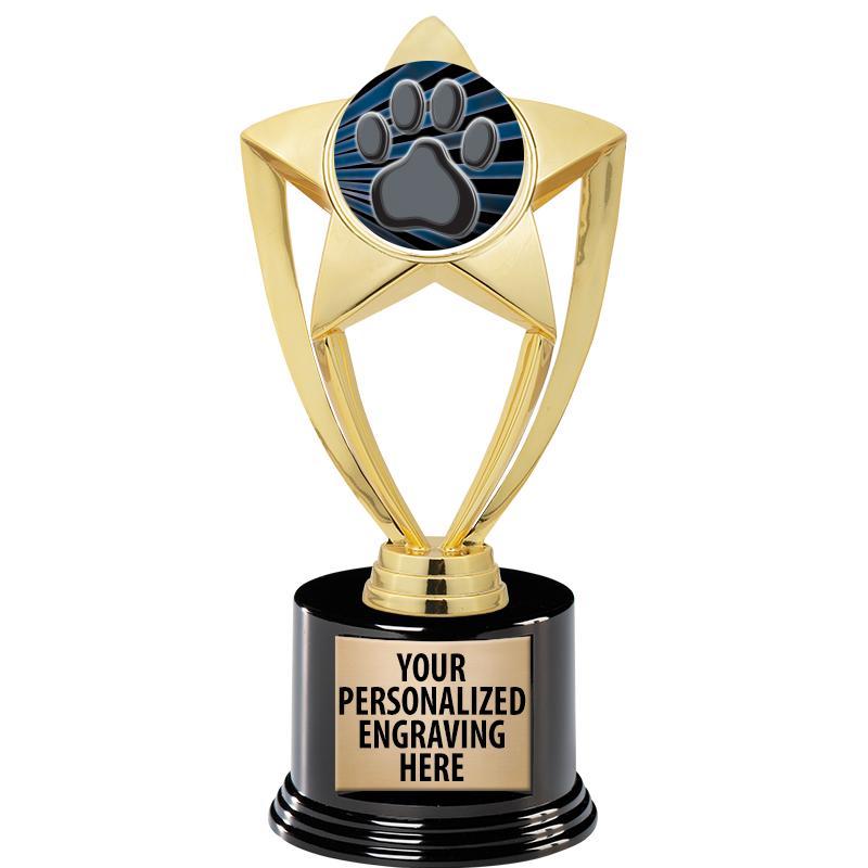 GOLD STAR INSERT TR W/BLK BASE