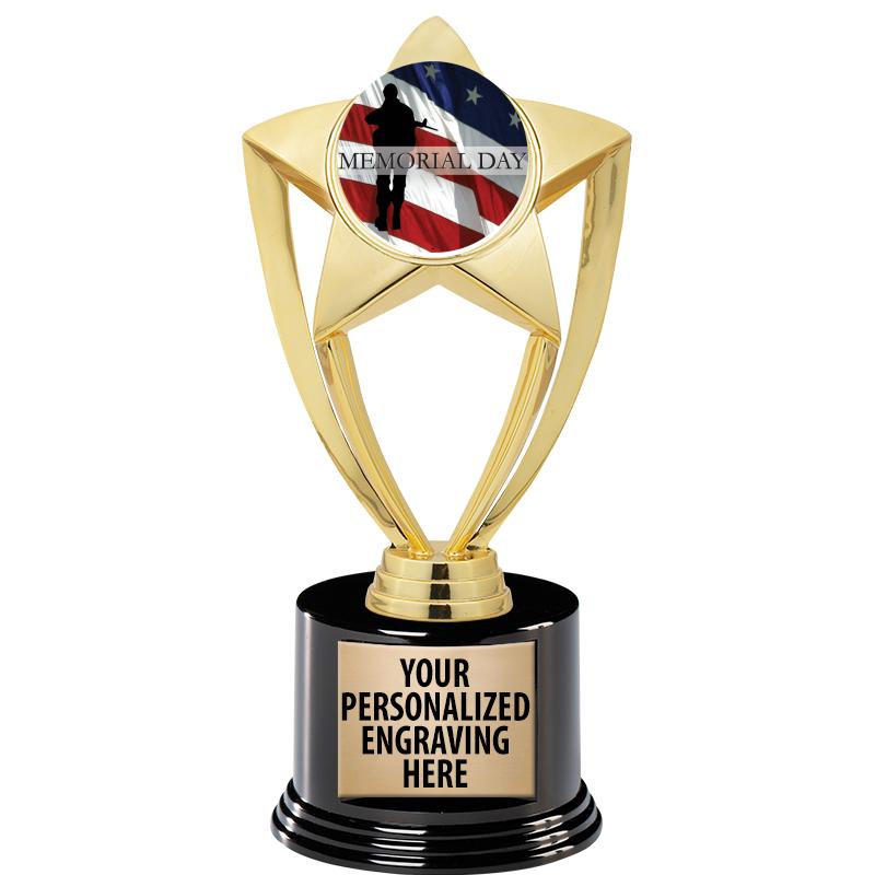 GOLD STAR INSERT TR W/BLK BASE