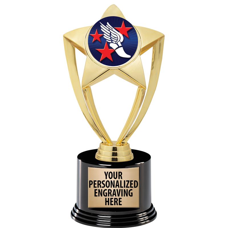 GOLD STAR INSERT TR W/BLK BASE