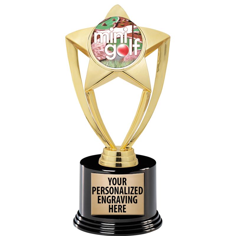 GOLD STAR INSERT TR W/BLK BASE