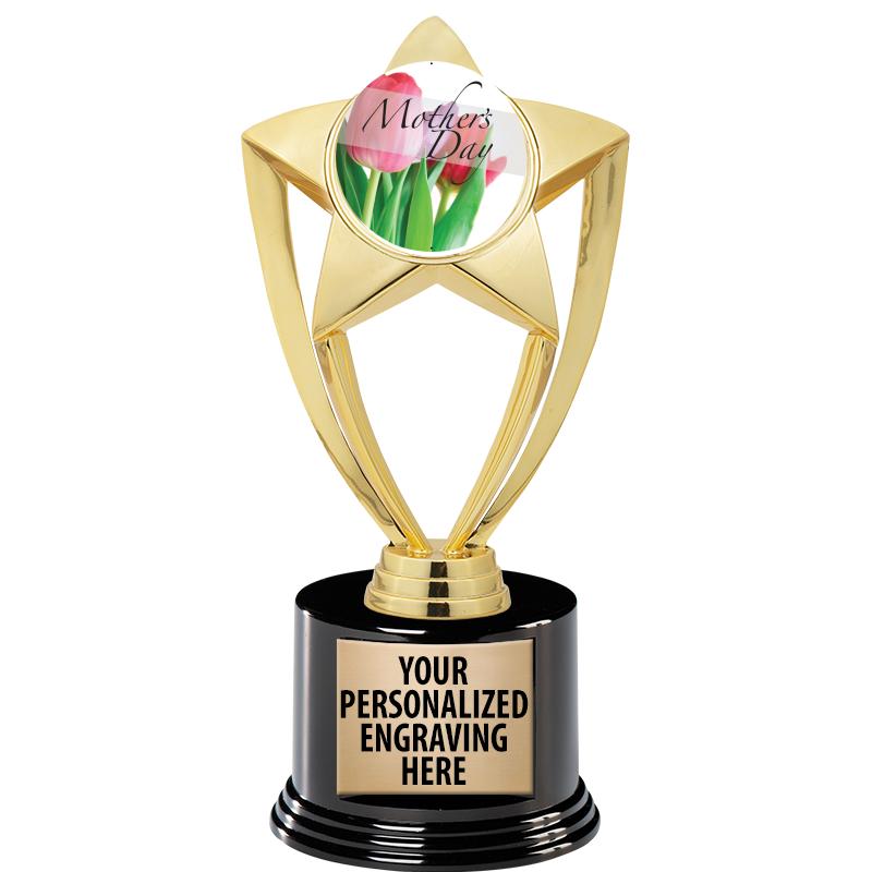 GOLD STAR INSERT TR W/BLK BASE