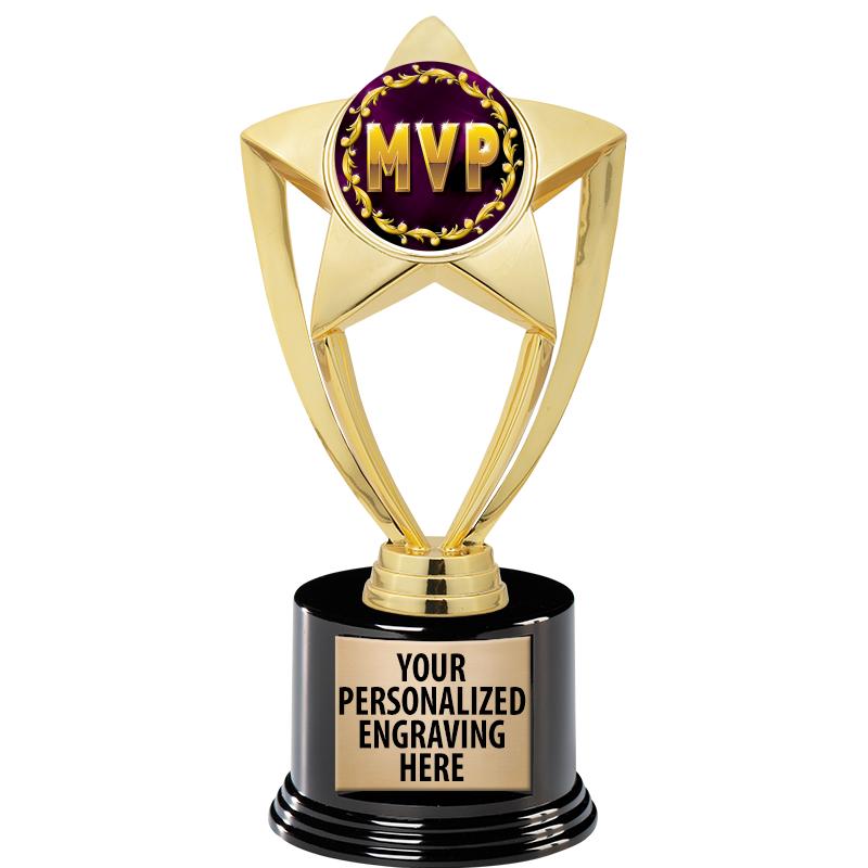 GOLD STAR INSERT TR W/BLK BASE