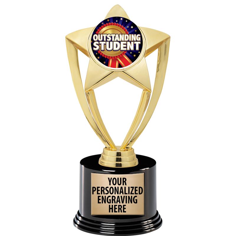 GOLD STAR INSERT TR W/BLK BASE