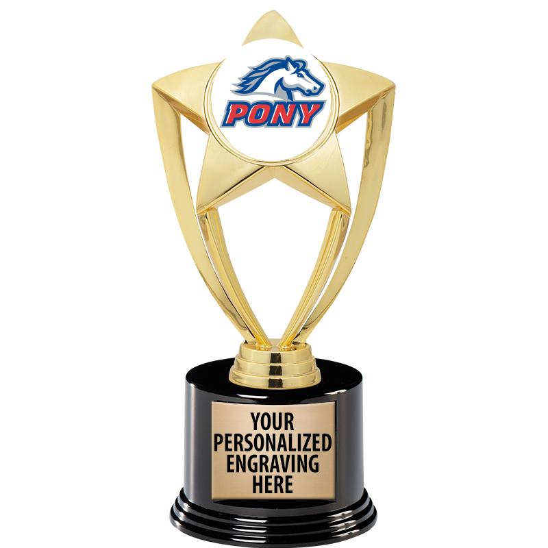 GOLD STAR INSERT TR W/BLK BASE