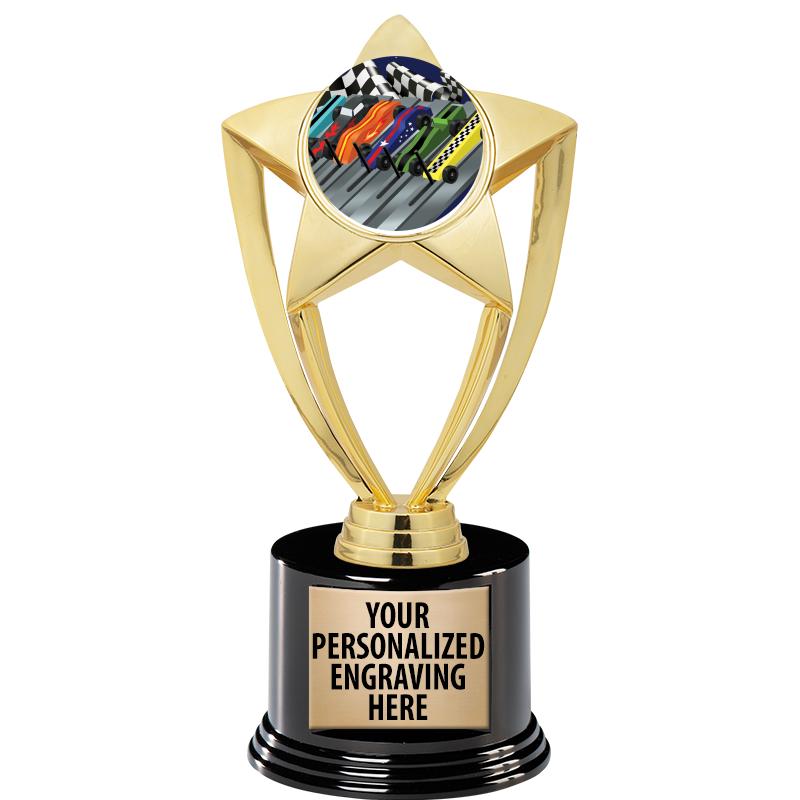 GOLD STAR INSERT TR W/BLK BASE