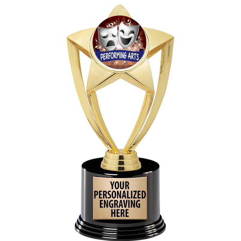 GOLD STAR INSERT TR W/BLK BASE