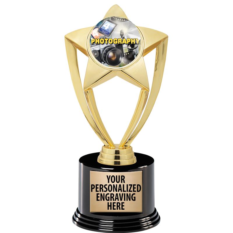 GOLD STAR INSERT TR W/BLK BASE