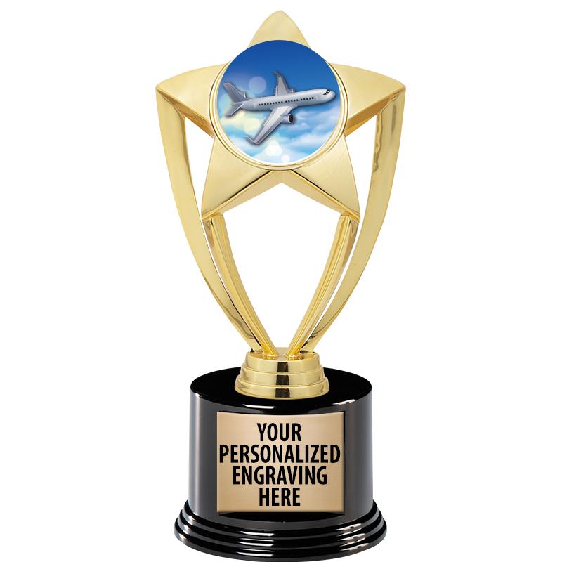 GOLD STAR INSERT TR W/BLK BASE