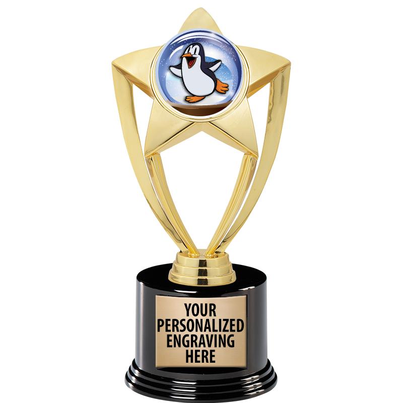 GOLD STAR INSERT TR W/BLK BASE