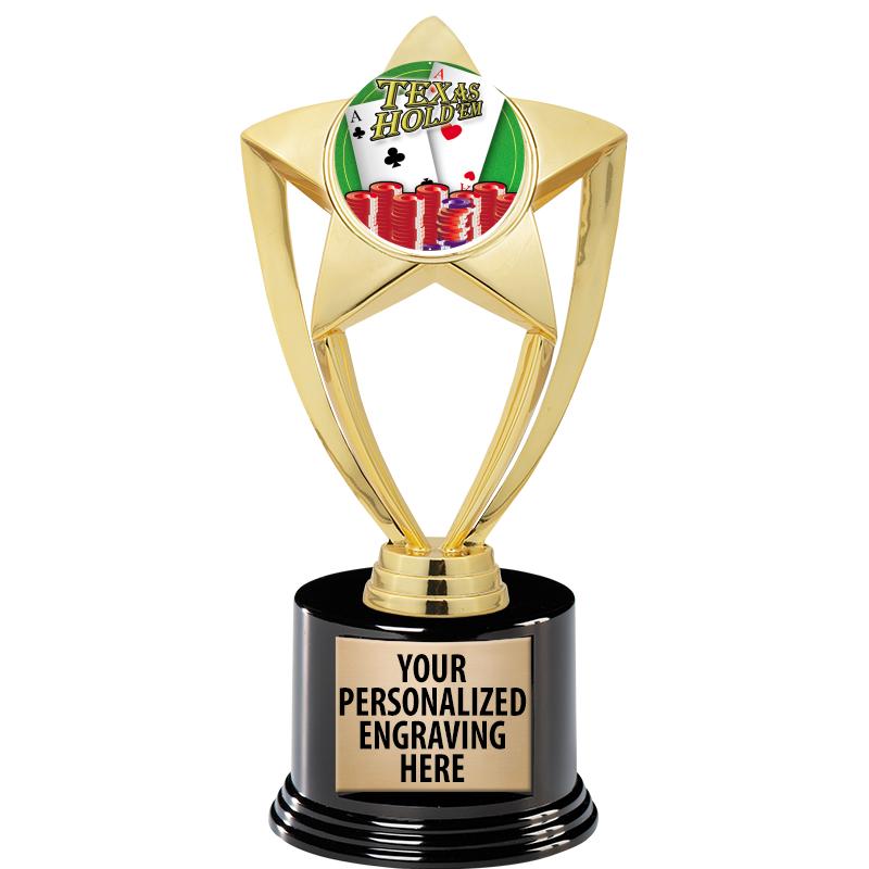 GOLD STAR INSERT TR W/BLK BASE