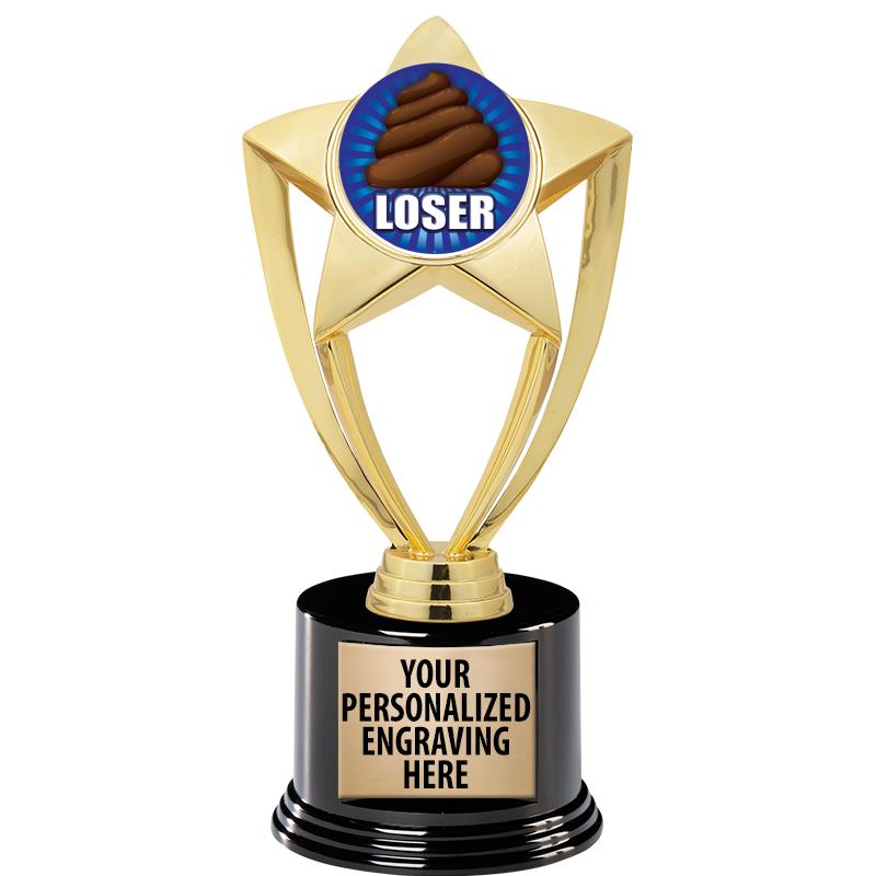 GOLD STAR INSERT TR W/BLK BASE