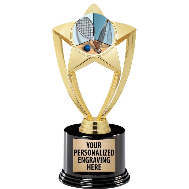 GOLD STAR INSERT TR W/BLK BASE