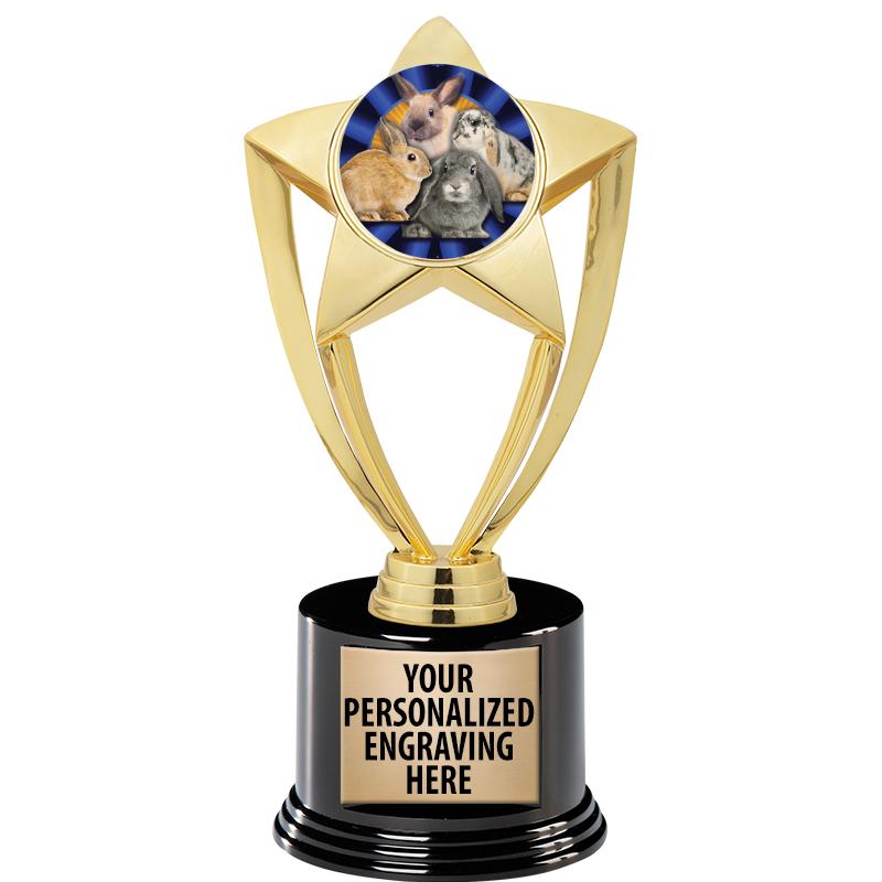 GOLD STAR INSERT TR W/BLK BASE