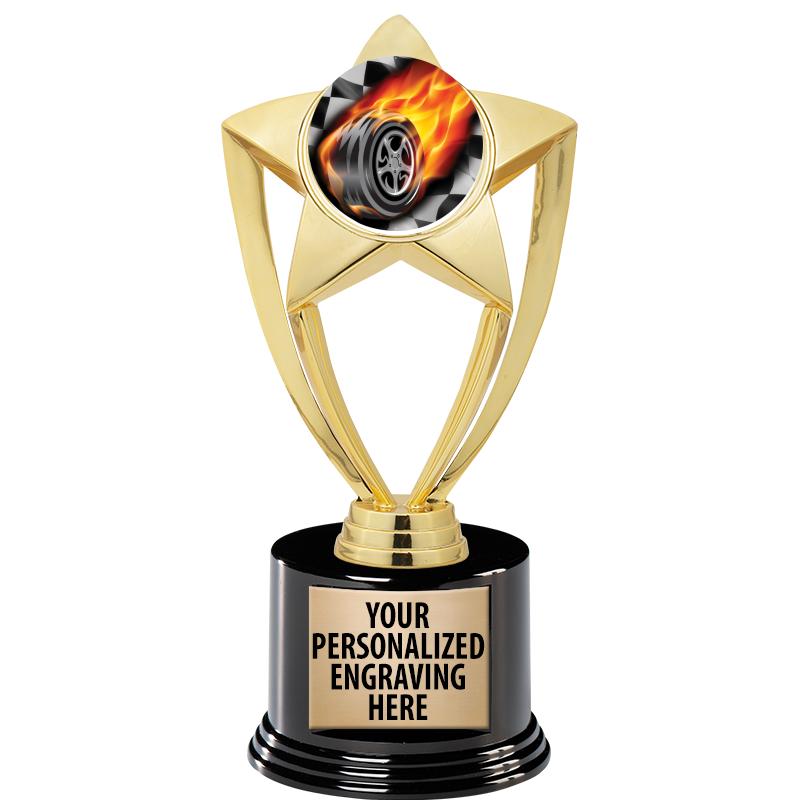 GOLD STAR INSERT TR W/BLK BASE