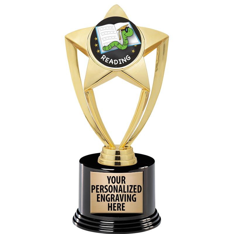 GOLD STAR INSERT TR W/BLK BASE