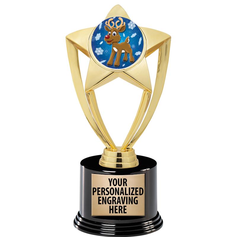 GOLD STAR INSERT TR W/BLK BASE