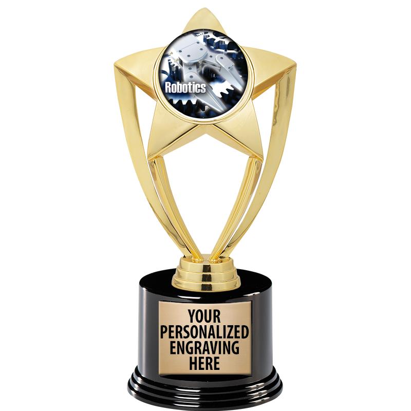 GOLD STAR INSERT TR W/BLK BASE