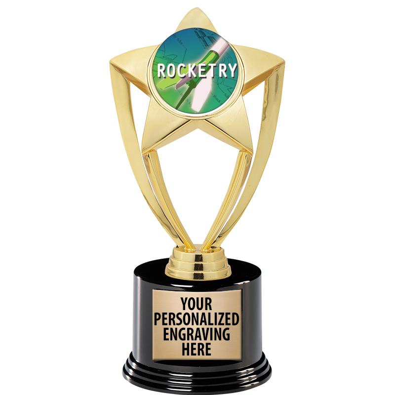 GOLD STAR INSERT TR W/BLK BASE