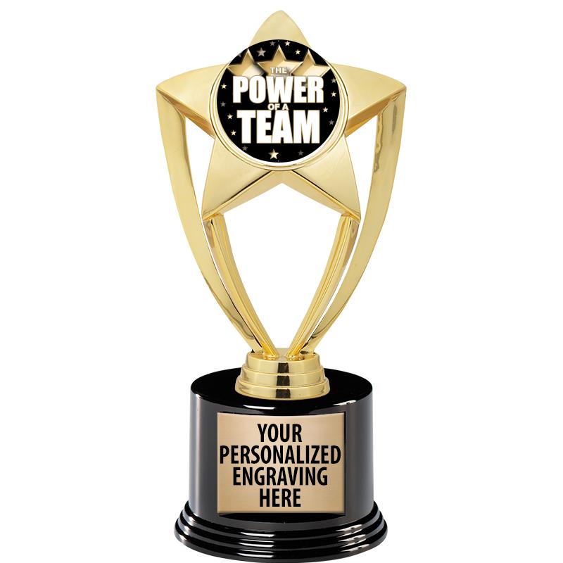 GOLD STAR INSERT TR W/BLK BASE