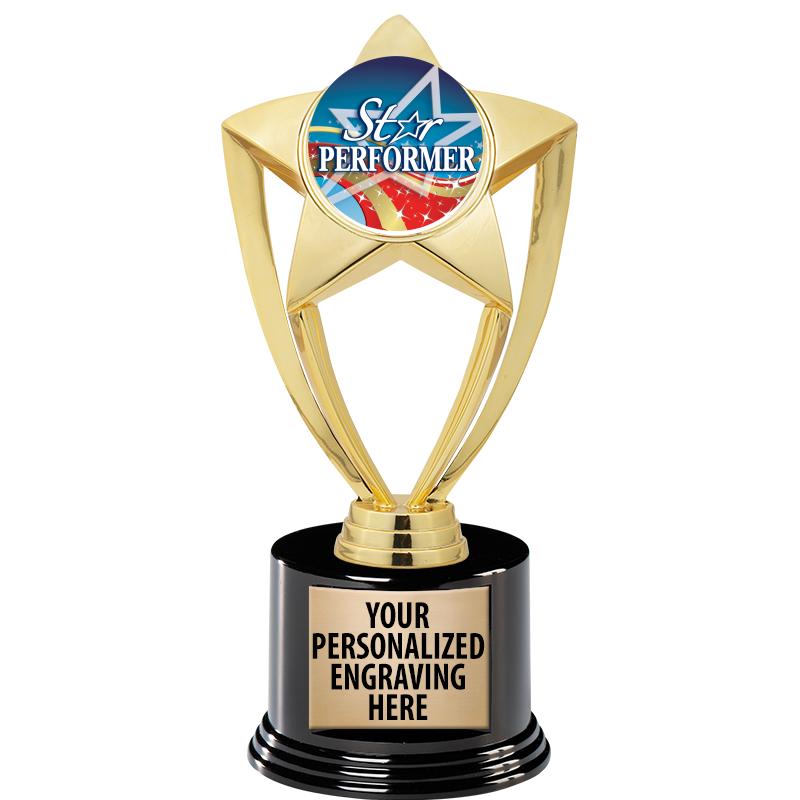 GOLD STAR INSERT TR W/BLK BASE