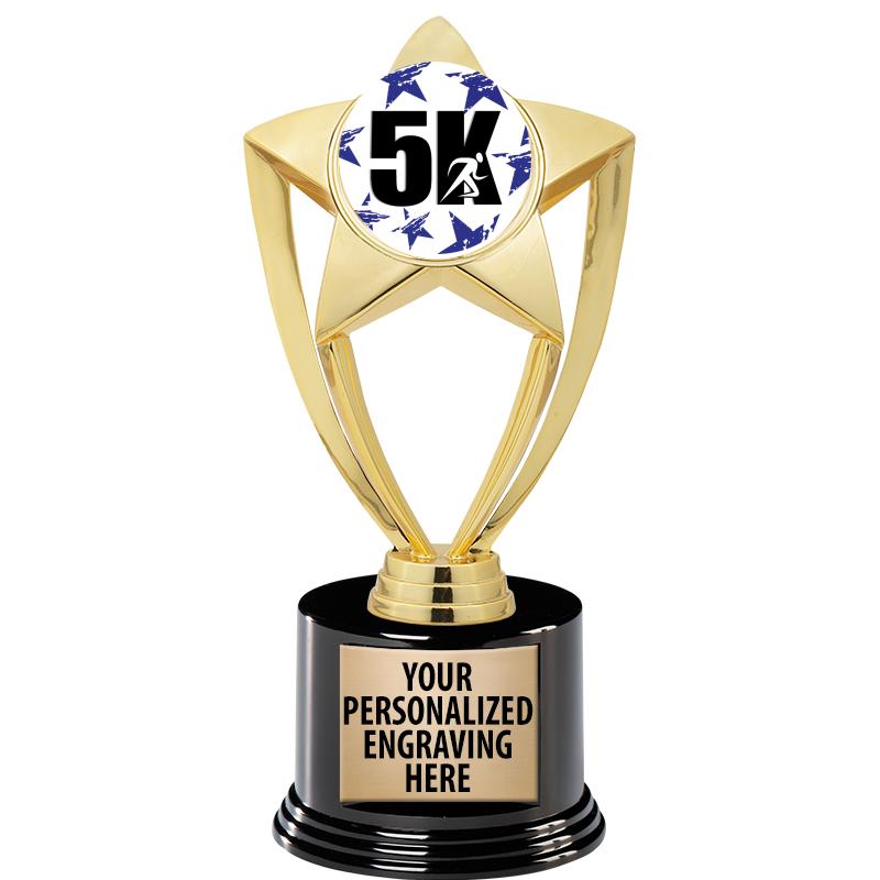 GOLD STAR INSERT TR W/BLK BASE