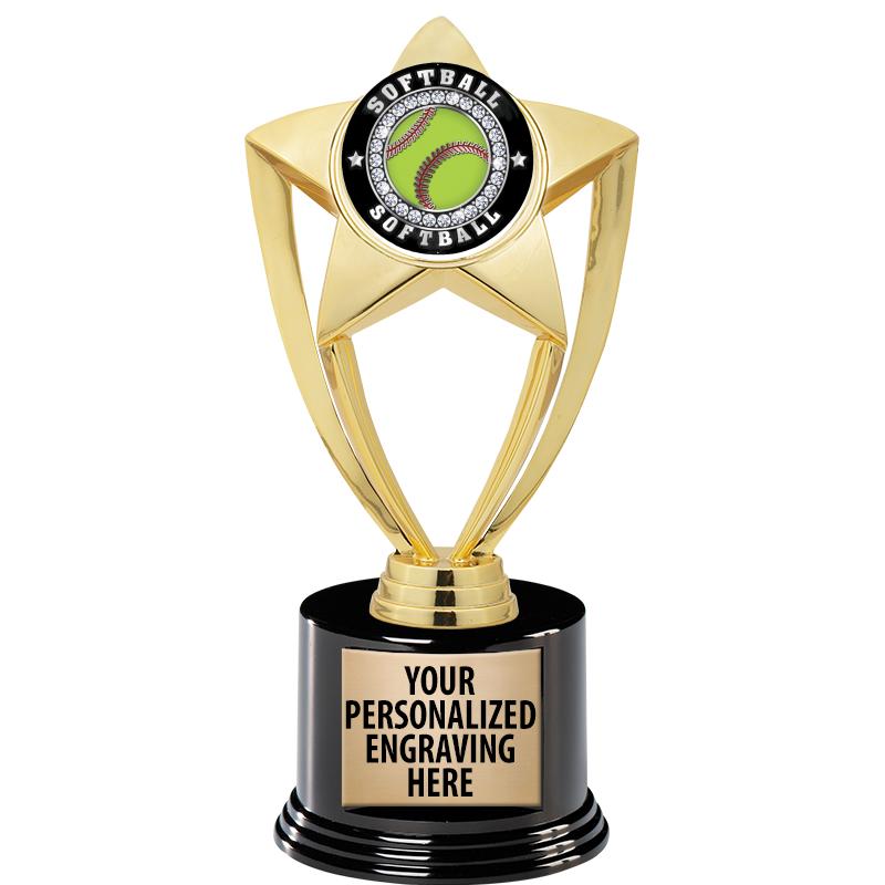 GOLD STAR INSERT TR W/BLK BASE