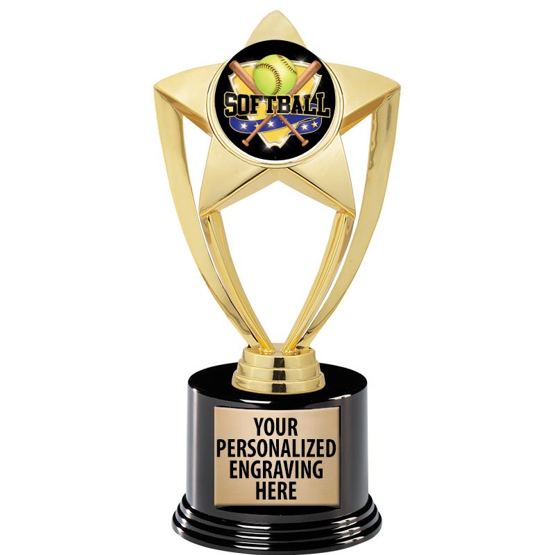 GOLD STAR INSERT TR W/BLK BASE