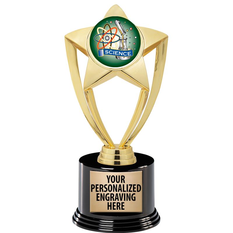 GOLD STAR INSERT TR W/BLK BASE