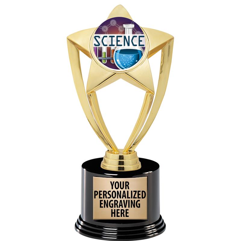 GOLD STAR INSERT TR W/BLK BASE