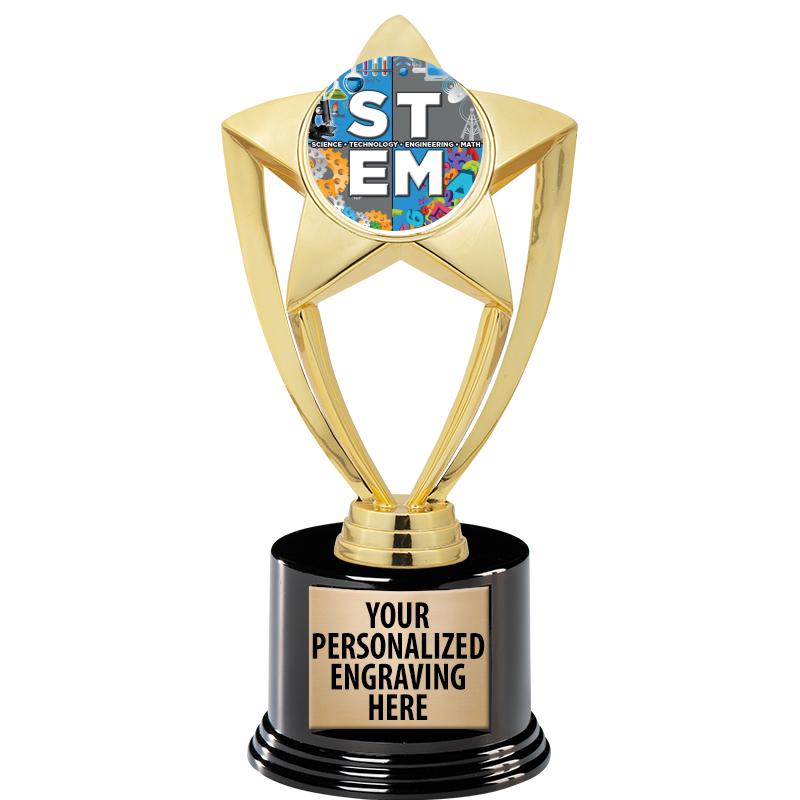 GOLD STAR INSERT TR W/BLK BASE