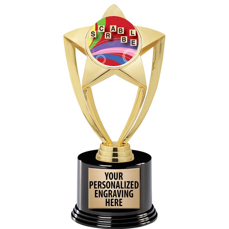 GOLD STAR INSERT TR W/BLK BASE