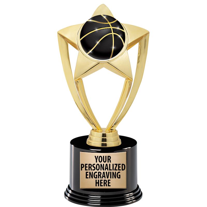 GOLD STAR INSERT TR W/BLK BASE